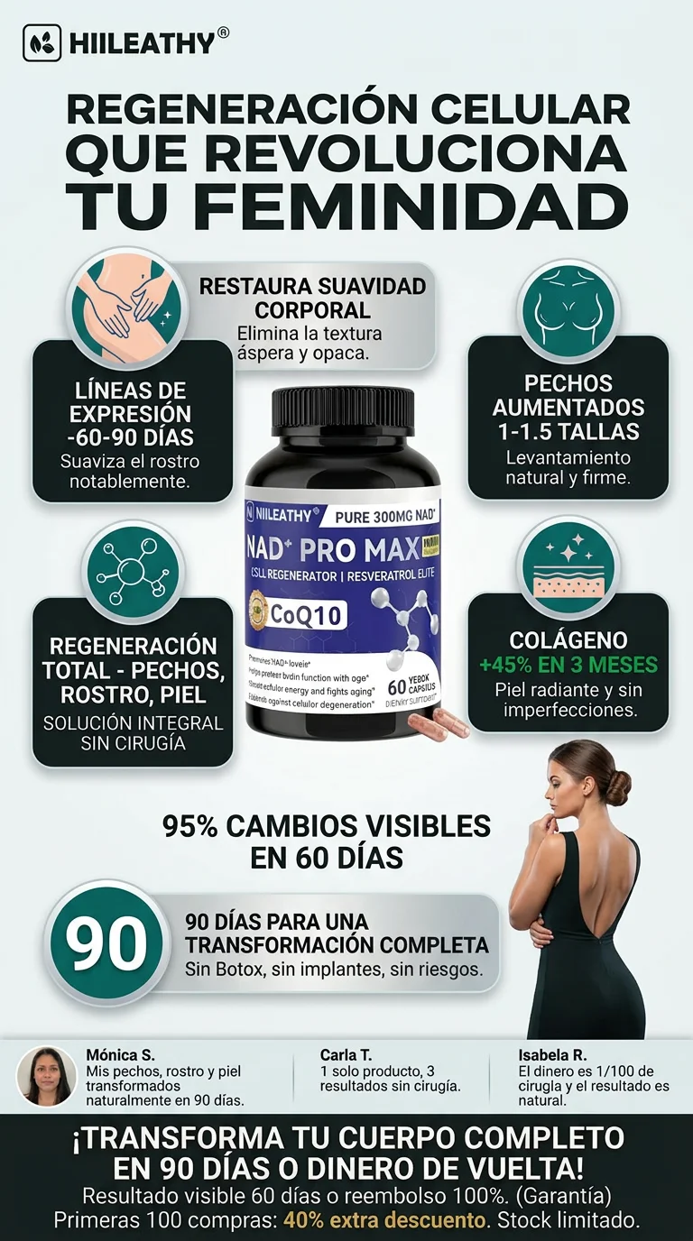 NAD+ Regeneración Celular para una Piel Más Firme, Luminosa y Joven