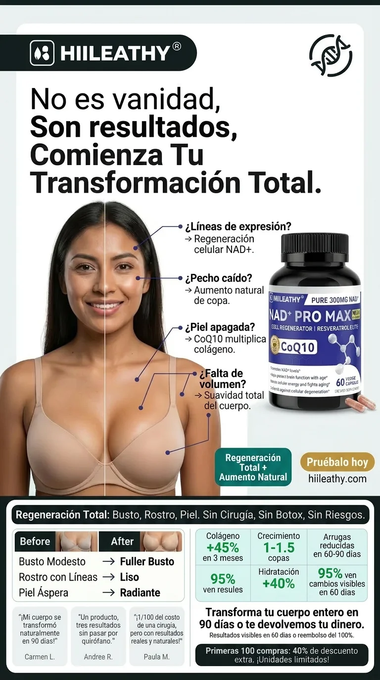NAD+ Regeneración Celular para una Piel Más Firme, Luminosa y Joven